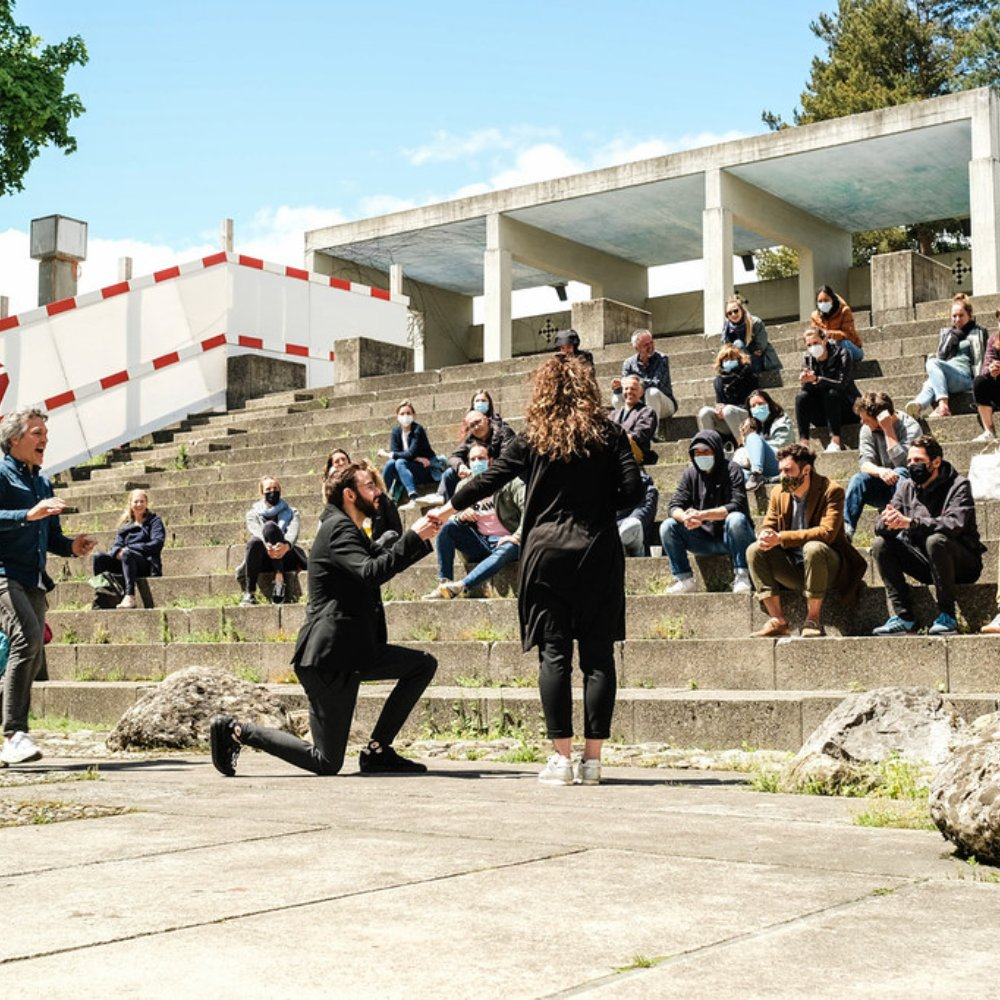 Improtheater mitten in der Stadt